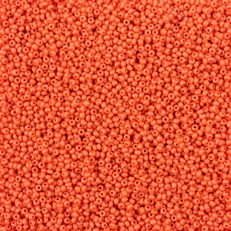 John Bead Terra Intensive 11/0 Matte Orange Czech Glass Seed Beads, 250g