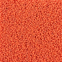 John Bead Terra Intensive 11/0 Matte Orange Czech Glass Seed Beads, 250g