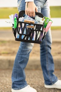 Everything Mary Abstract Print Collapsible Craft Caddy