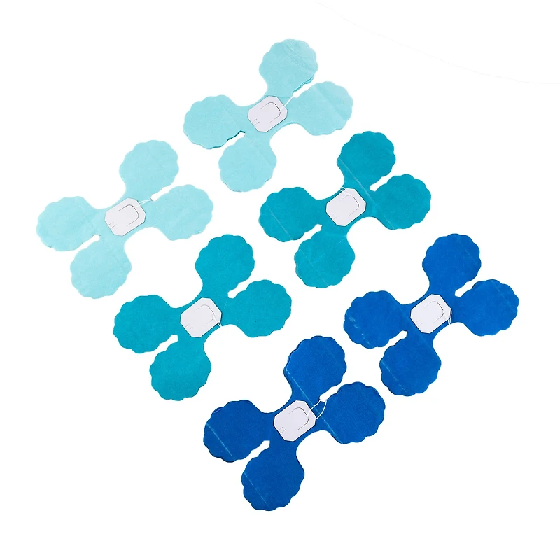 12ft. Blue Leaf Tissue Paper Garlands by Celebrate It™