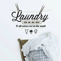 RoomMates Laundry Quote Peel & Stick Wall Decals