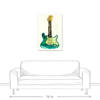 Bright Guitar 24" x 36" Canvas Wall Art