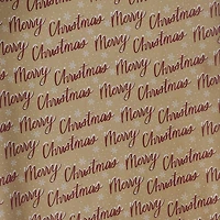 Merry Christmas Kraft Premium Gift Wrap by Celebrate It™