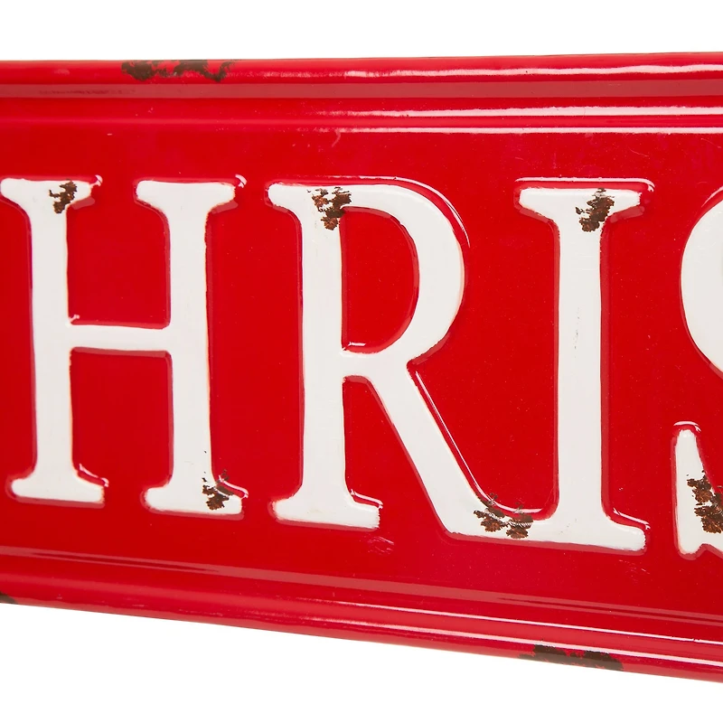 Glitzhome® 45.75" Merry Christmas Metal Wall Sign