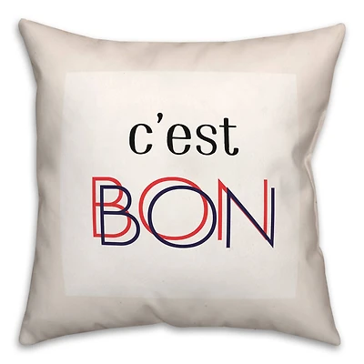 C'est Bon Throw Pillow