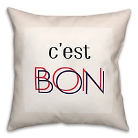 C'est Bon Throw Pillow