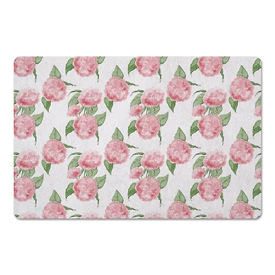 Pink Hydrangea Pattern 27" x 18" Floor Mat