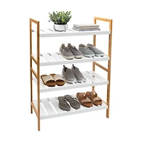 Organize It All Sonora Bamboo 2-Tier Stackable Shoe Racks, 2ct.