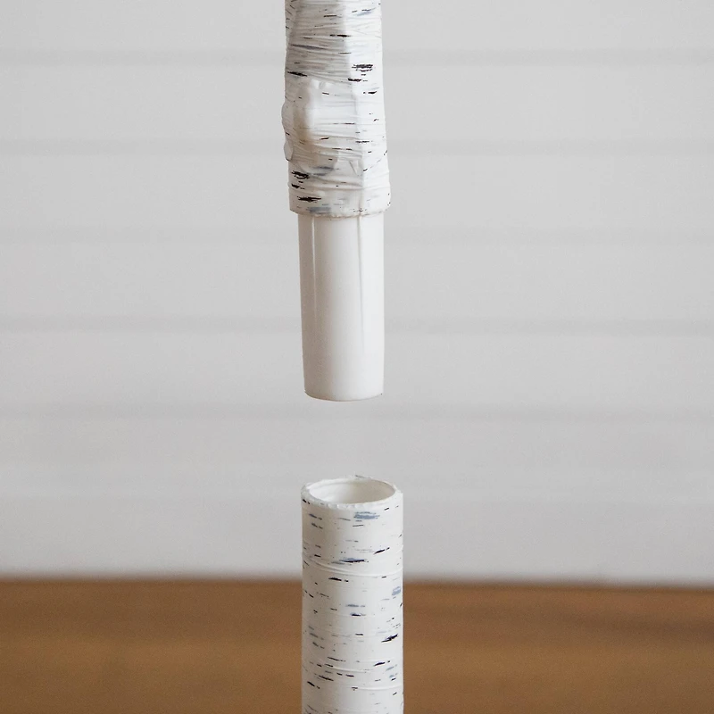 6ft. Pre-Lit Artificial Valentine's Day Twig Tree with 96 Heart Shaped LED Lights and Red Berries