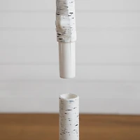 6ft. Pre-Lit Artificial Valentine's Day Twig Tree with 96 Heart Shaped LED Lights and Red Berries