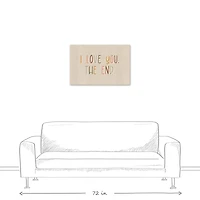 I Love You The End 30" x 20" Canvas Wall Art