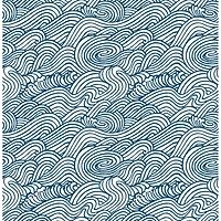 NuWallpaper Navy Saybrook Peel & Stick Wallpaper