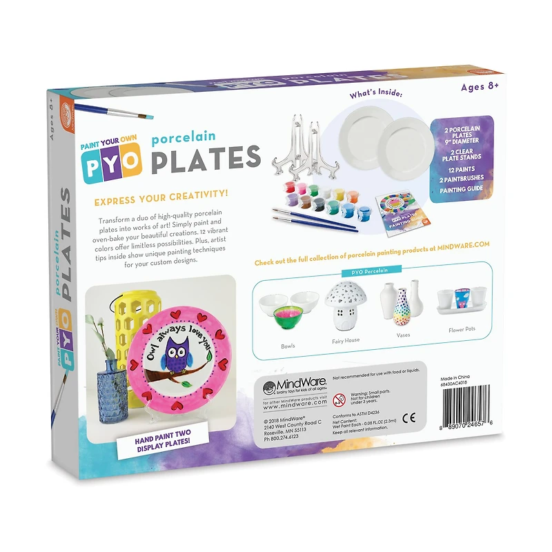 Paint Your Own Porcelain Plates