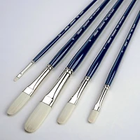 Silver Brush Limited Bristlon Long Filbert Brushes, Set of 5