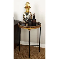 2ft. Black Iron Traditional Accent Table