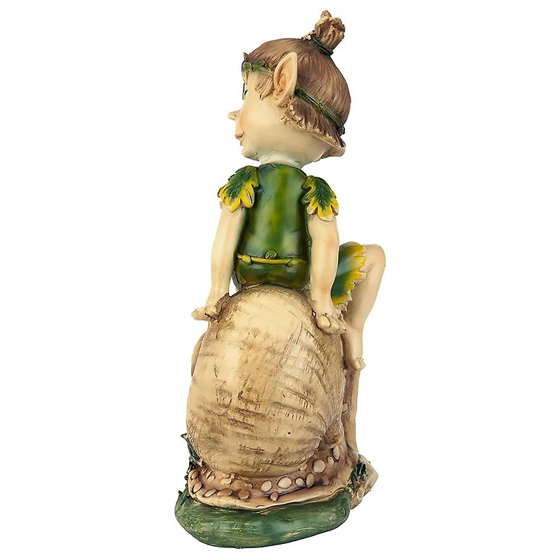 Design Toscano 10" Pixie Pete Elfin Gnome Garden Statue