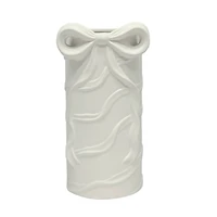 6.5" Ceramic Bow Cylinder Vase by Make Market®