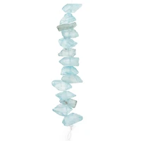 12 Pack: Light Blue Crystal Chunk Beads by Bead Landing™