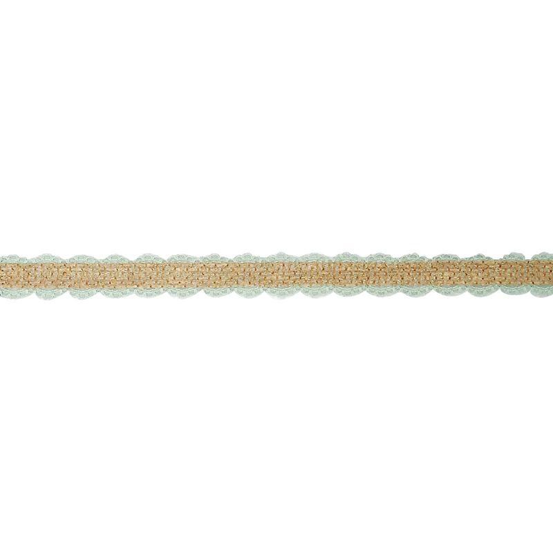 3/4" x 5yd. Faux Burlap & Lace Ribbon by Celebrate It® Classic