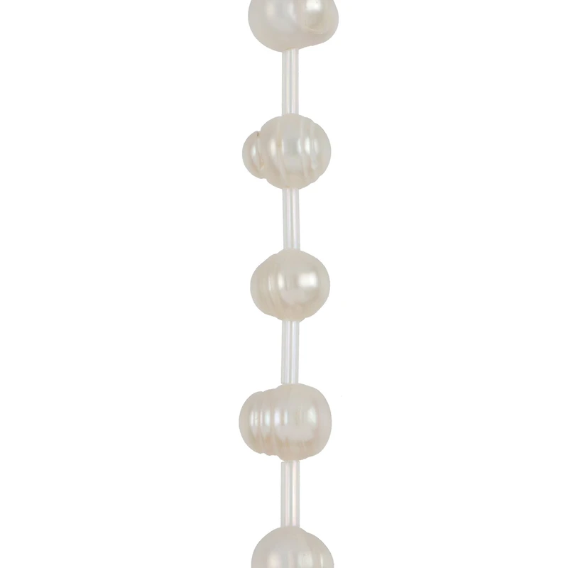 8mm White Potato Freshwater Pearl Beads by Bead Landing™