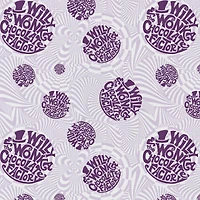Willy Wonka Wonka Logo Precut Cotton Fabric
