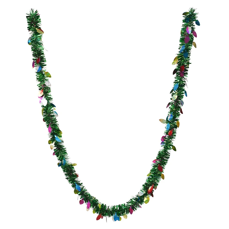 6ft. Christmas Lights Green Tinsel Garland by Ashland®