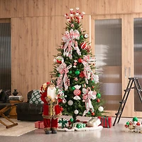 Glitzhome® 24" Christmas Red & White Candy Pick, 4ct.