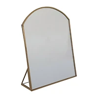 Hello Honey® 10'' Brass Finished Metal Framed Standing Mirror