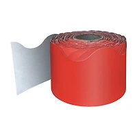 Carson Dellosa® Red Rolled Scalloped Border, 195ft.