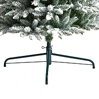 11ft. Pre-Lit Flocked Artificial Pencil Christmas Tree, Clear Lights