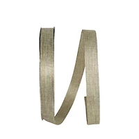 JAM Paper /8" x 100yd. Metallic Natural Sparkle Allure Ribbon