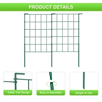 NEX™ Green Rustproof Metal Folding Fence, 35ct.
