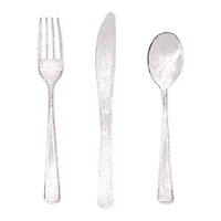 Pink Glitter Cutlery, 24ct. by Ashland®