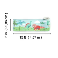 RoomMates Dinosaur Parade Peel & Stick Wallpaper Border