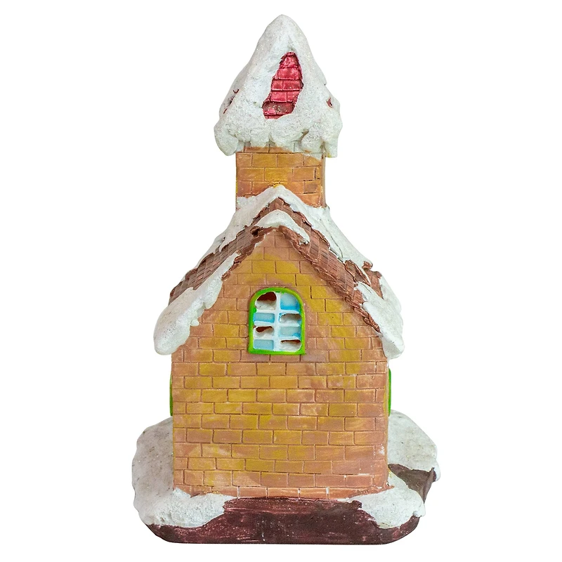 8.5" LED Lighted Church Christmas Village Decoration