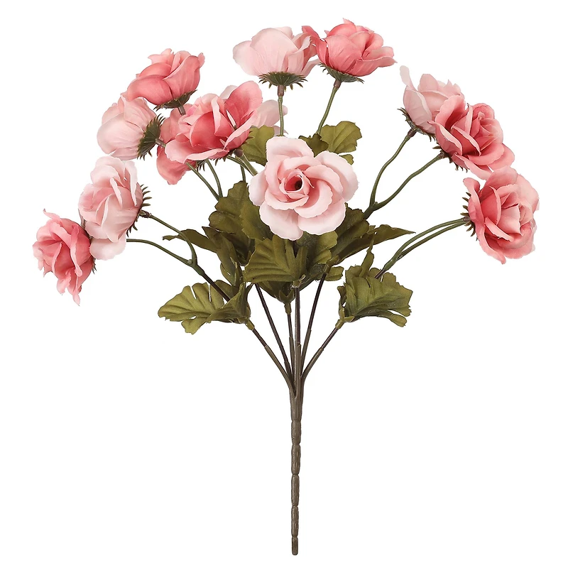 13" Light Pink & Pink Rose Bush by Ashland®