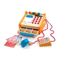 Hape Wooden Pretend Checkout Register Play Set