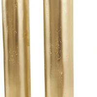 Gold Aluminum U-Shaped Candle Holder Set