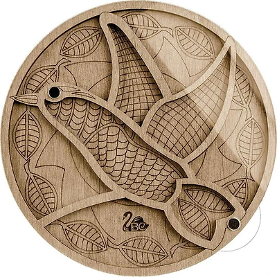 Wonderland Crafts 5.5" Bird Bead Organizer With Transparent Cover