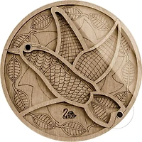 Wonderland Crafts 5.5" Bird Bead Organizer With Transparent Cover