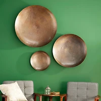 Bronze Metal Rustic Abstract Wall Décor Set