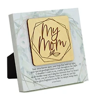 My Mom Your Arms Meadow Wood Plaque