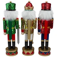 14" Sequin Jacket Christmas Nutcracker Set