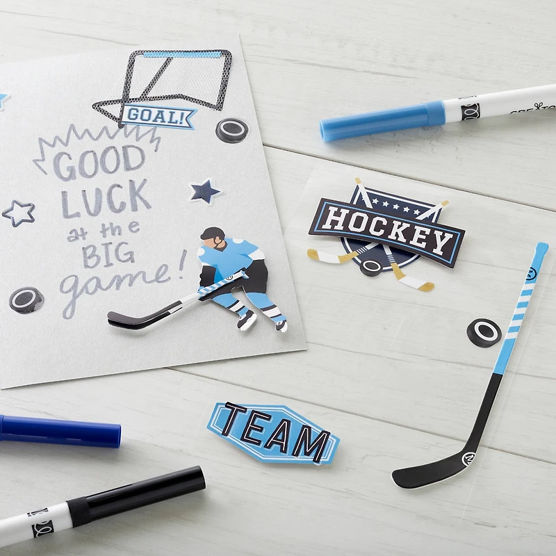 Hockey Chipboard Stickers by Recollections™