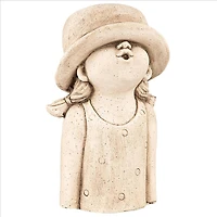 Design Toscano 15.5" Kissy Face Hat Girl Sculptural Planter