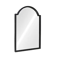 16" x 24" Scalloped Arch Wall Mirror in Black Metal Frame by Ashland®