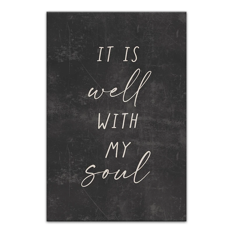 It Is Well With My Soul 12" x 18" Canvas Wall Art
