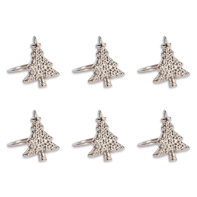 DII® Christmas Tree Napkin Rings, 6ct.