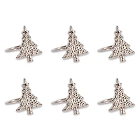 DII® Christmas Tree Napkin Rings, 6ct.
