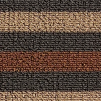 Brown Bangal Stripe Tufted Loop Textilene Mat